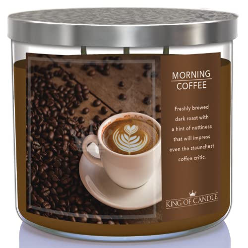 Luxury Morning Coffee Candle - Strong Scent, Long-Lasting