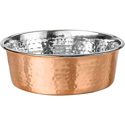 Luxury Style Pet Bowls - Medium, Copper