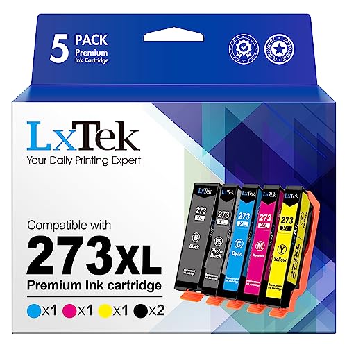 LxTek Remanufactured Ink Cartridge for Epson 273XL (5-Pack)
