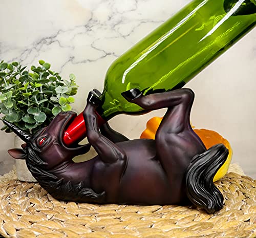 Macabre Black Unicorn Wine Holder