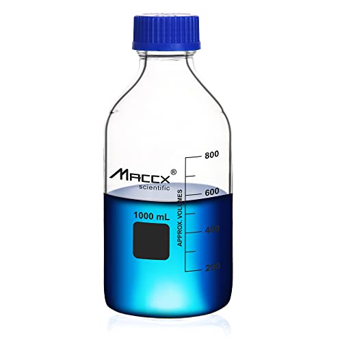 Maccx Glass Round Reagent Storage Bottle