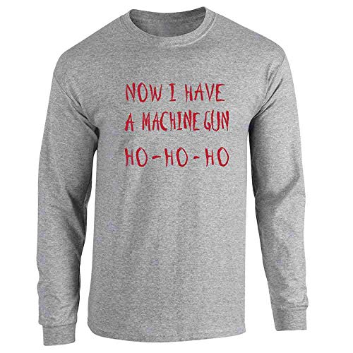 Machine Gun HO-HO-HO Christmas Xmas Long Sleeve Tee