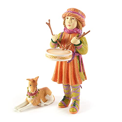 MacKenzie-Childs Nativity Drummer Boy and Dog Figures