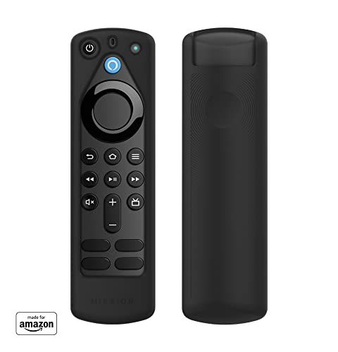 Made for Amazon Remote Cover Case, for Alexa Voice Remote (3rd Gen) - Black
