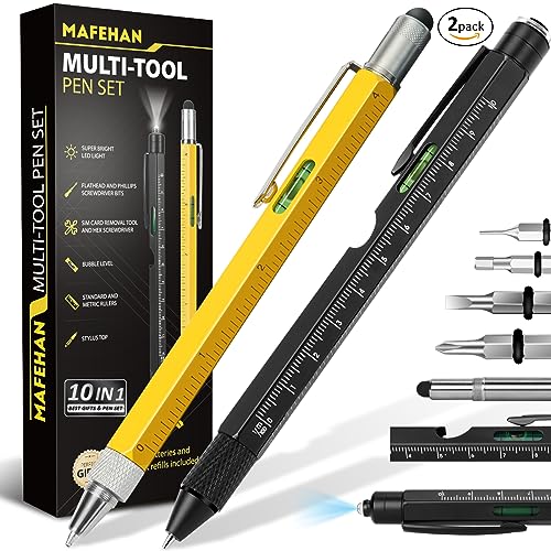 MAFEHAN 10-in-1 Multi-Tool Pen Set - Perfect Gift for Men