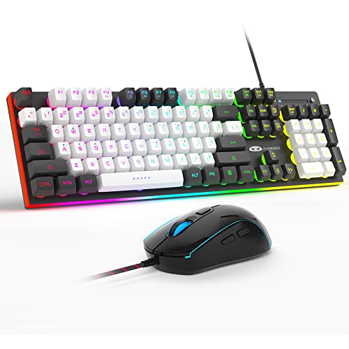 MageGee RGB Backlit Membrane Office Keyboard