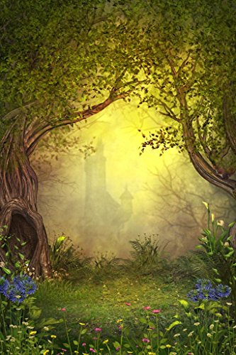 Magical Castle Forest Clearing Art Print Poster