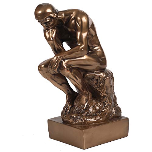 Magicsculp-The Thinker Statue in Bronze- 12-Inch Figurine