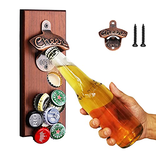Magnetic Beer Bottle Opener with Auto Catch