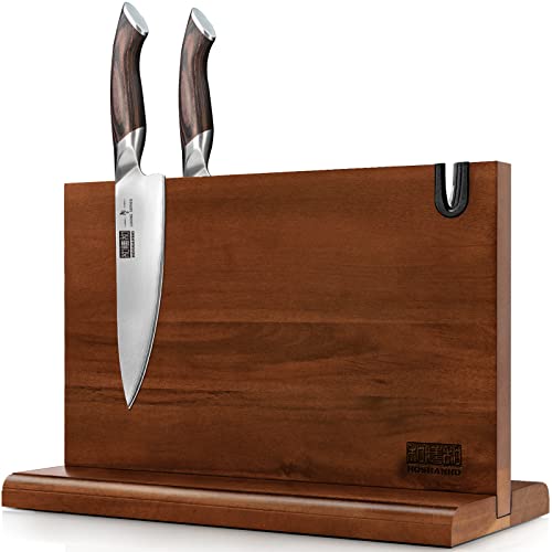 Magnetic Knife Block with Knife Sharpener