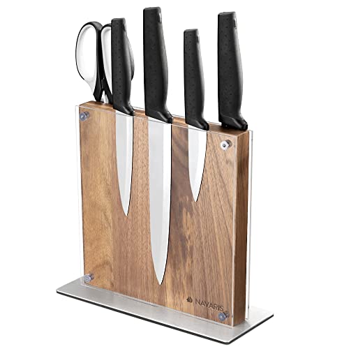 Magnetic Knife Block - Wood