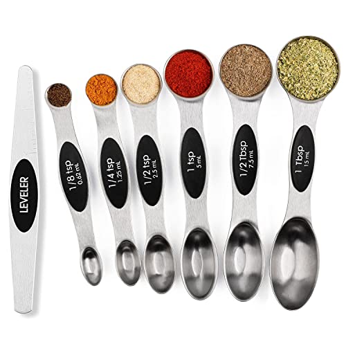 Magnetic Measuring Spoons Set with Leveler