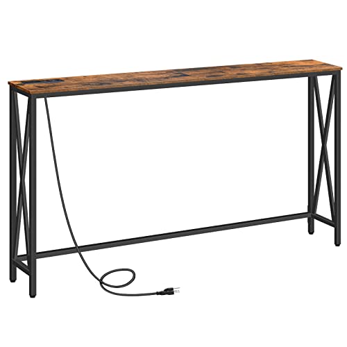 MAHANCRIS 55.1" Sofa Console Table with Power Outlets