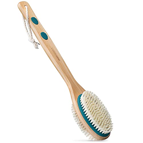 MainBasics Back Scrubber for Shower with Dual-Sided Bristles