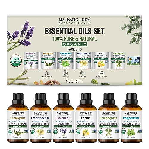 Majestic Pure Organic Essential Oils Set