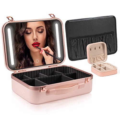 Makeup Travel Lighted Case with LED Mirror Coetic Bag