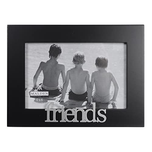 Malden International Designs Friends Expressions Picture Frame, 4x6, Black