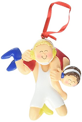 Male Wrestling Christmas Ornament, Blonde - Ornament Central OC-233-MBL