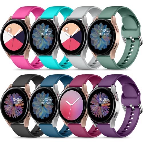 Maledan 8 Pack Silicone Sports Band for Samsung Galaxy Watch