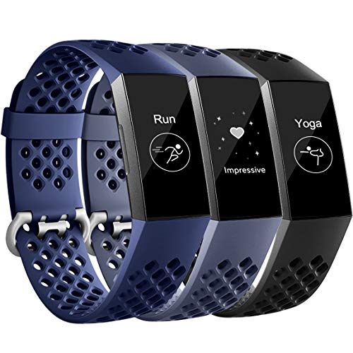 Maledan Breathable Sport Bands for Fitbit Charge 3 and Charge 4