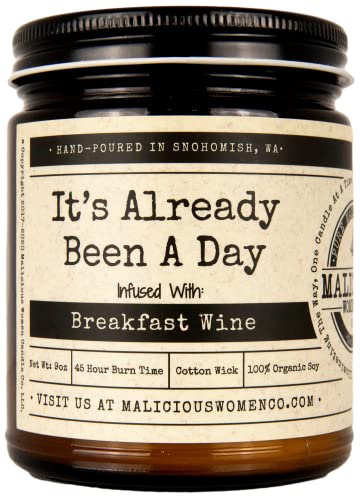 Malicious Women Candle Co - Cabernet All Day Infused with Breakfast Wine Candle
