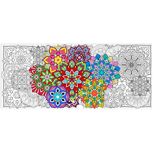 Mandala Flower Coloring Poster