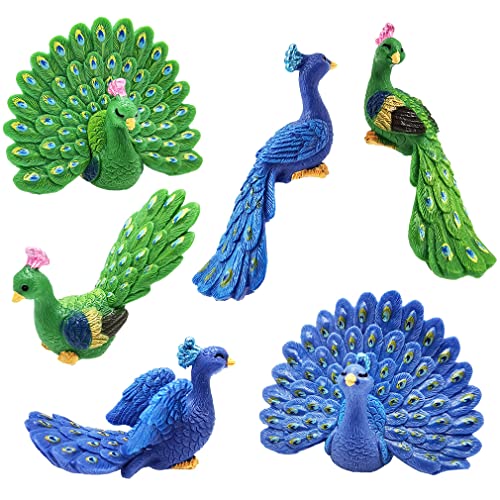 MAOMIA Miniature Peacocks Figurine