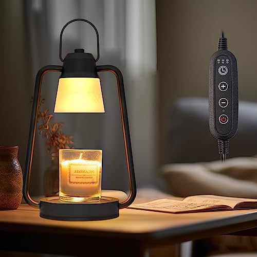 Marycele Candle Warmer Lamp, Electric Candle Lamp Warmer, Gifts for Mom,  Bedroom Home Decor Dimmable Vintage Wax Melt Warmer for Scented Wax with 2  Bulbs, Jar Candles, House Warming Gifts