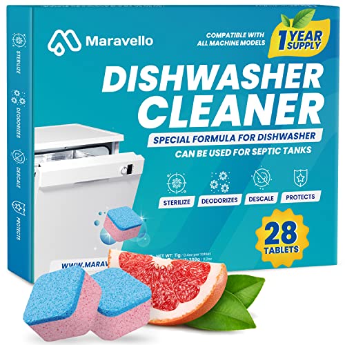 Maravello Dishwasher Cleaner and Deodorizer 28 Tablets