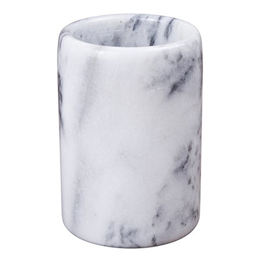 Marble Tumbler Toothbrush Holder Makeup Brush Holder Bathroom Organizer