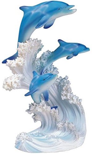 Marine Life Three Dolphin Design Figurine Statue