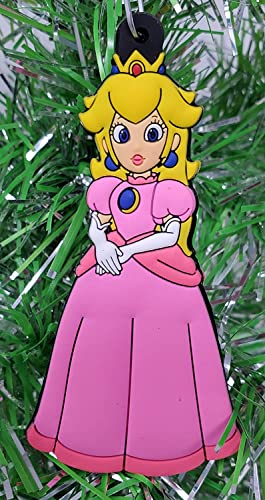 Mario Brothers Princess Peach Ornament (Unique Shatterproof Design)