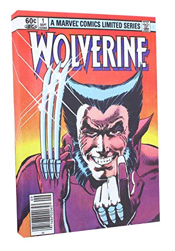 Marvel Comic Cover 9 x 5 Inch Canvas Wall Art | Wolverine #1