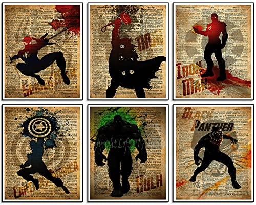 Marvel Superhero Watercolor Posters