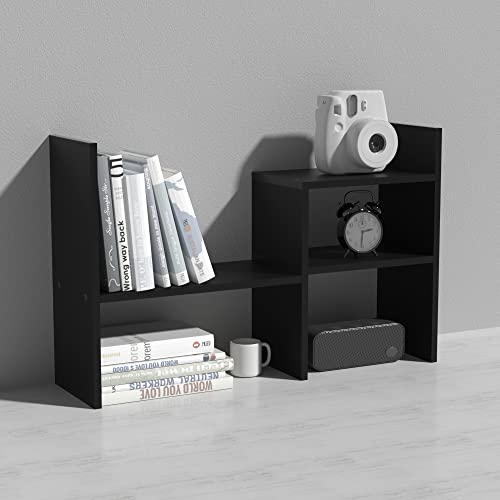 MASAKA B&W Desktop Organizer Office Storage Rack