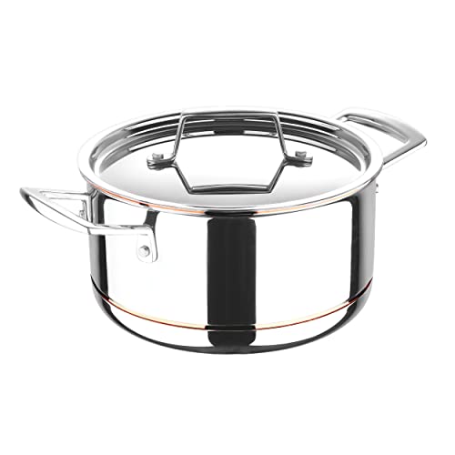 MasterPRO - Copper Core 5 Ply 3.5 Quart Soup Pot with Stainless Steel Lid