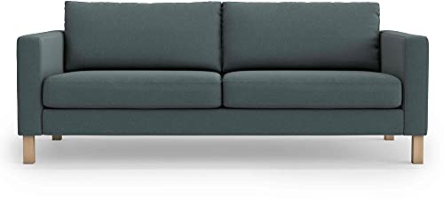 MASTERS OF COVERS Karlstad 3 Seat Sofa Cover Slipcover - Dark Grey