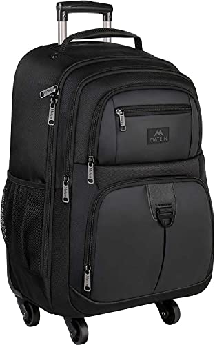 MATEIN 4-Wheel Rolling Backpack