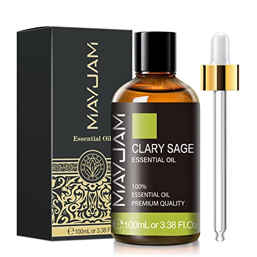 MAYJAM Clary Sage Essential Oil - Aromatherapy and Relaxation