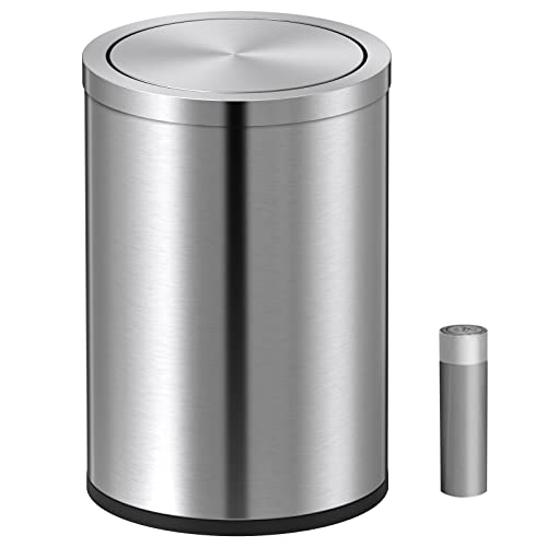 Mbillion Small Trash Can with Swing Lid