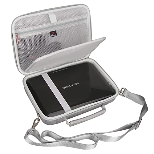 Mchoi Hard Carrying Case Fits for DBPOWER 11.5" / 12'' Portable DVD Player, EVA Portable Storage Case Shockproof, Case Only Gray