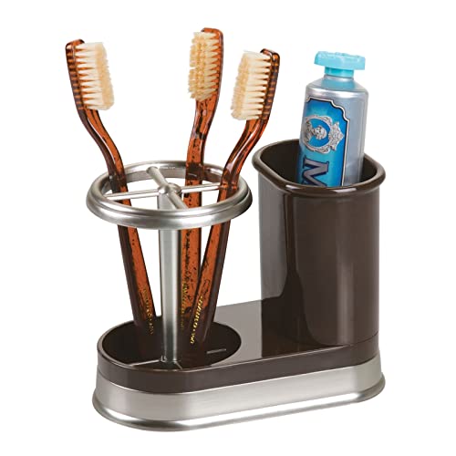 mDesign Bathroom Dental Storage Organizer