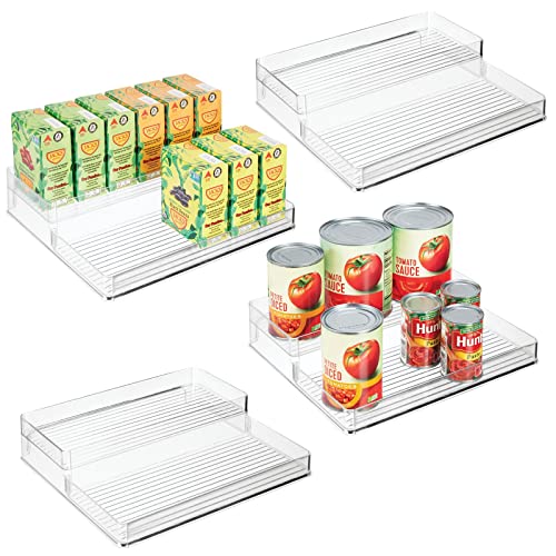 mDesign Kitchen Storage Organizer Shelves - 4 Pack