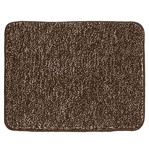 mDesign Soft Microfiber Spa Mat - Plush Water Absorbent Accent Rug
