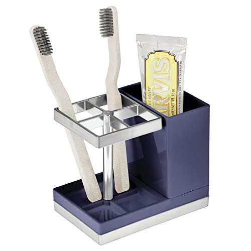 mDesign Toothbrush and Toothpaste Storage Organizer