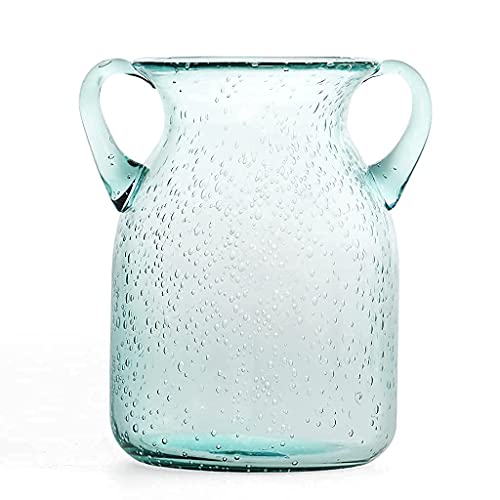MDLUU Seeded Glass Vase 7" Tall