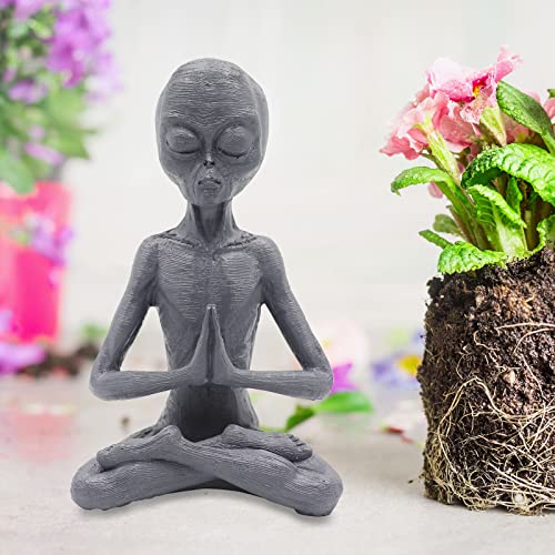 Meditating Alien Sculpture