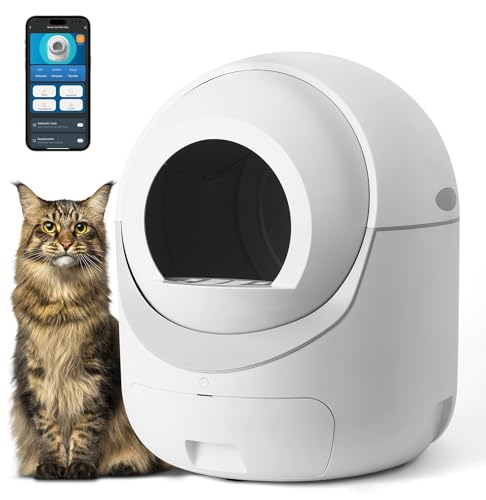 MEEGEEM Smart Cat Litter Box - Automatic Self Cleaning