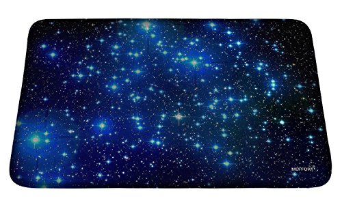 Meffort Inc Soft Floor Door Mat Carpet - Galaxy Stars