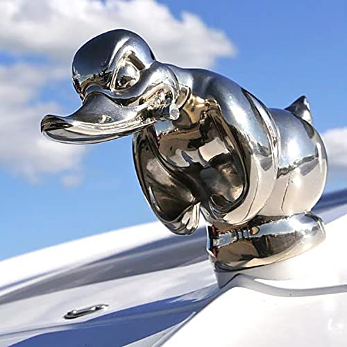 Meideli 3D Chromed Angry Duck Hood Ornament